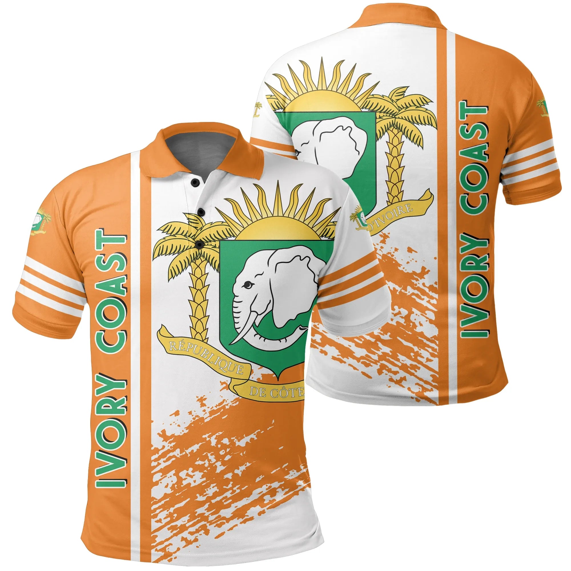 Ivory Coast Quarter Style Polo Shirt