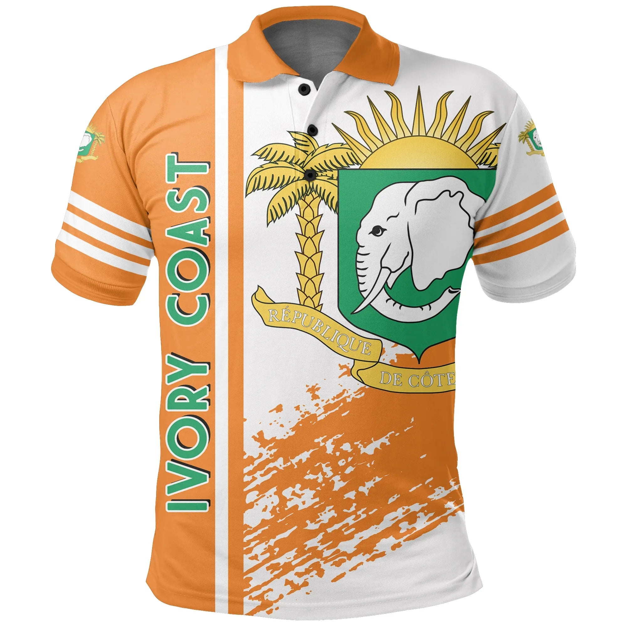 Ivory Coast Quarter Style Polo Shirt