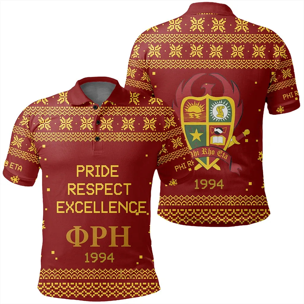 Polo - Phi Rho Eta Xmas Motto Polo Shirt