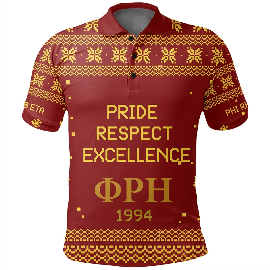 Polo - Phi Rho Eta Xmas Motto Polo Shirt