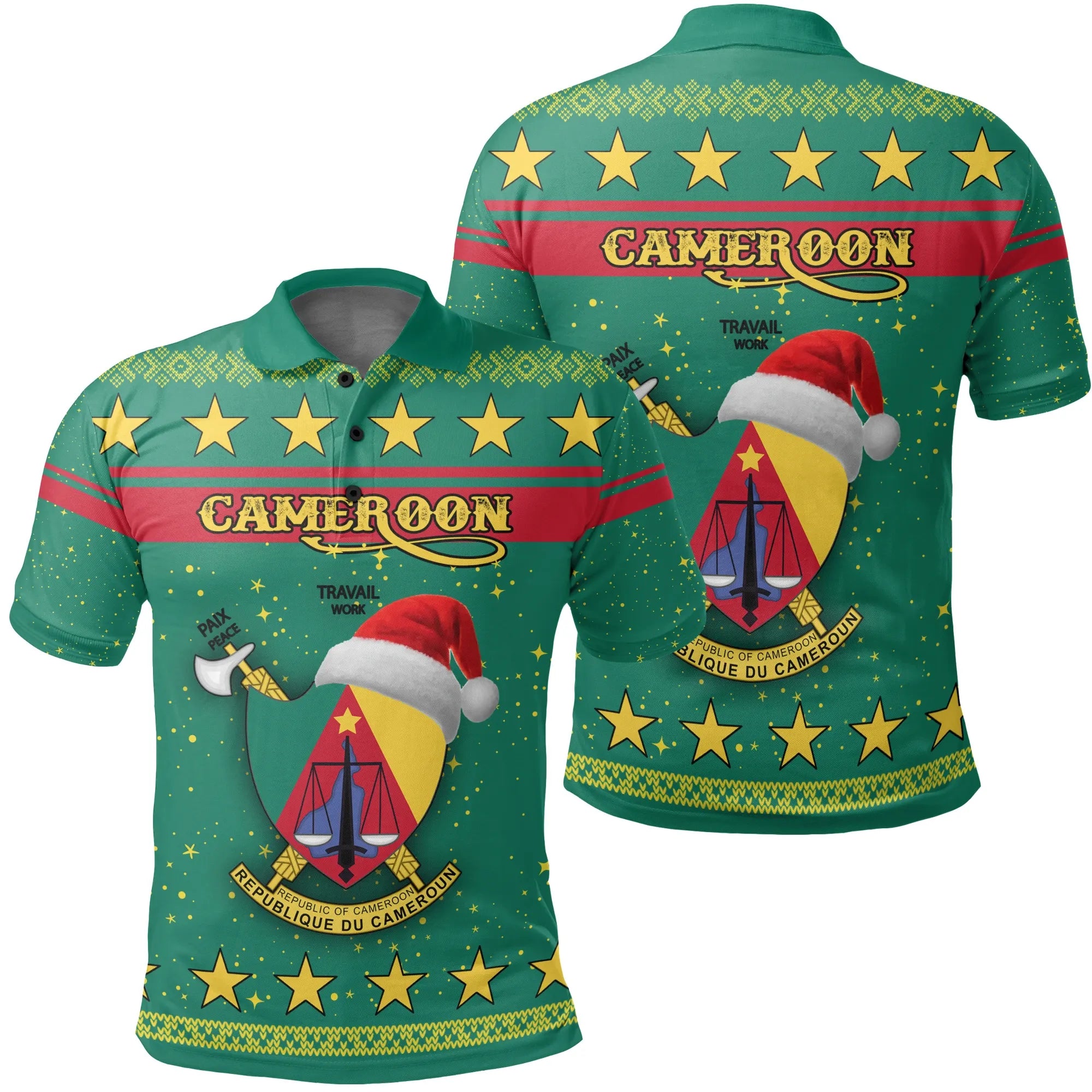 Cameroon Christmas Polo Shirt