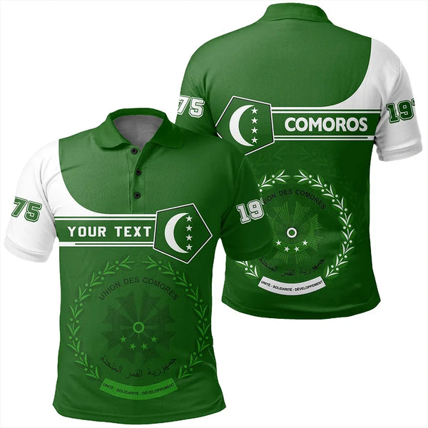 Custom Comoros Polo Shirt Pentagon Style