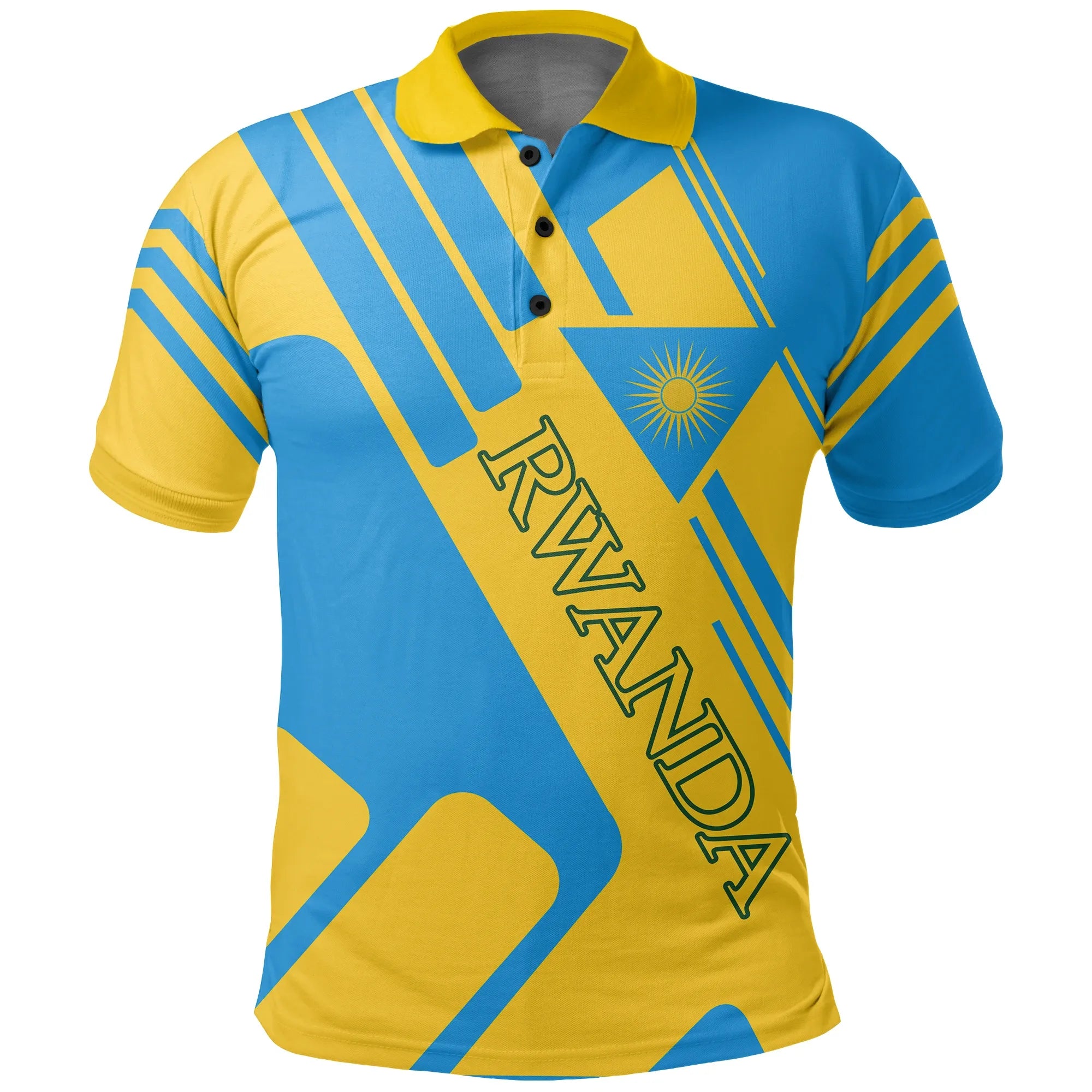 Rwanda Polo Shirt Rockie Style