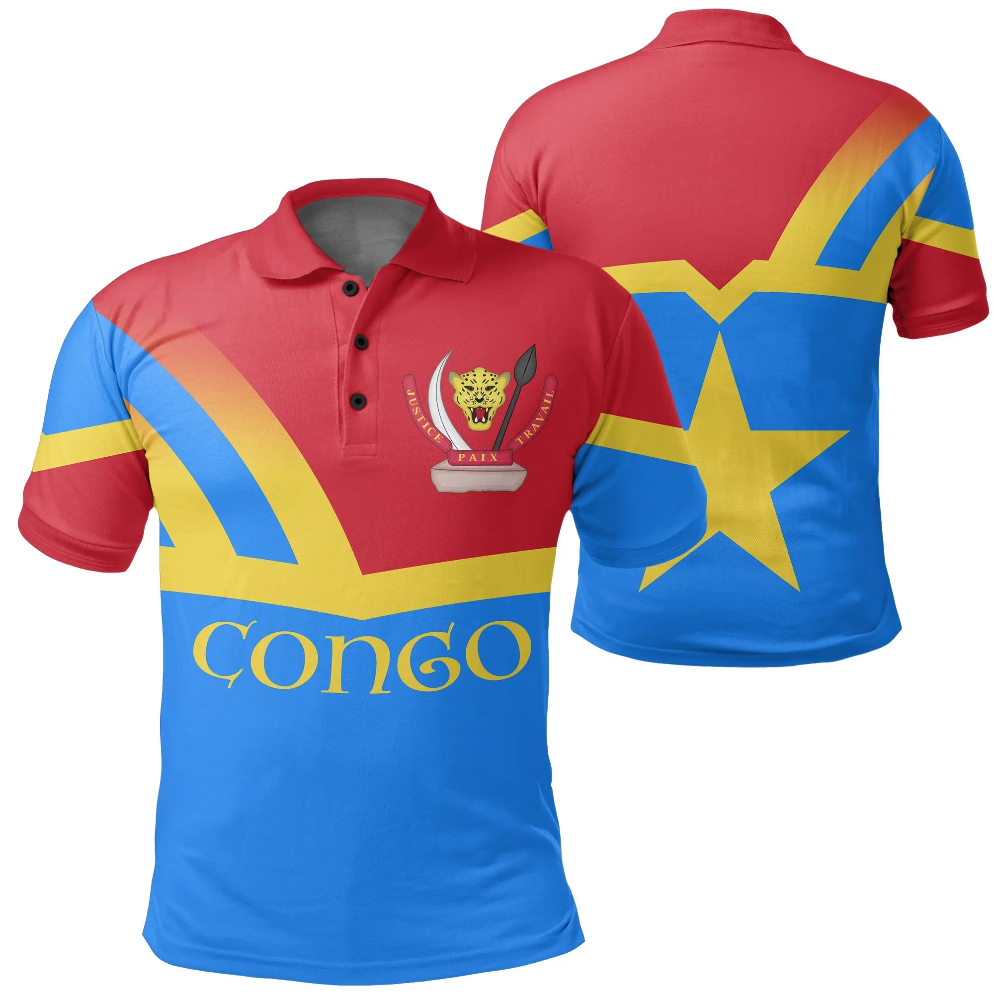 Democratic Republic of the Congo Prime Style Polo Shirt