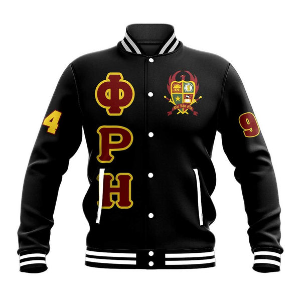 Jacket - Phi Rho Eta Letters Baseball Jacket