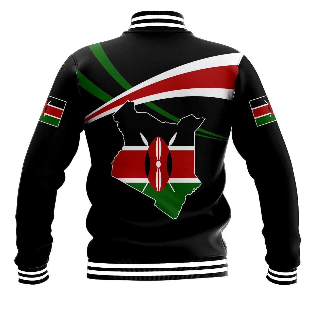 Africa Jacket - Kenya Map Baseball Jacket - Aim Style J8