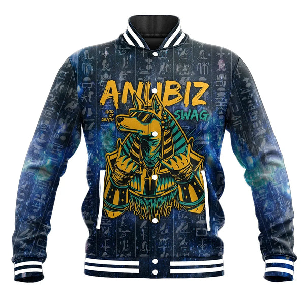 Africa Jacket - Egypt Anubis Galaxy Baseball Jacket J8