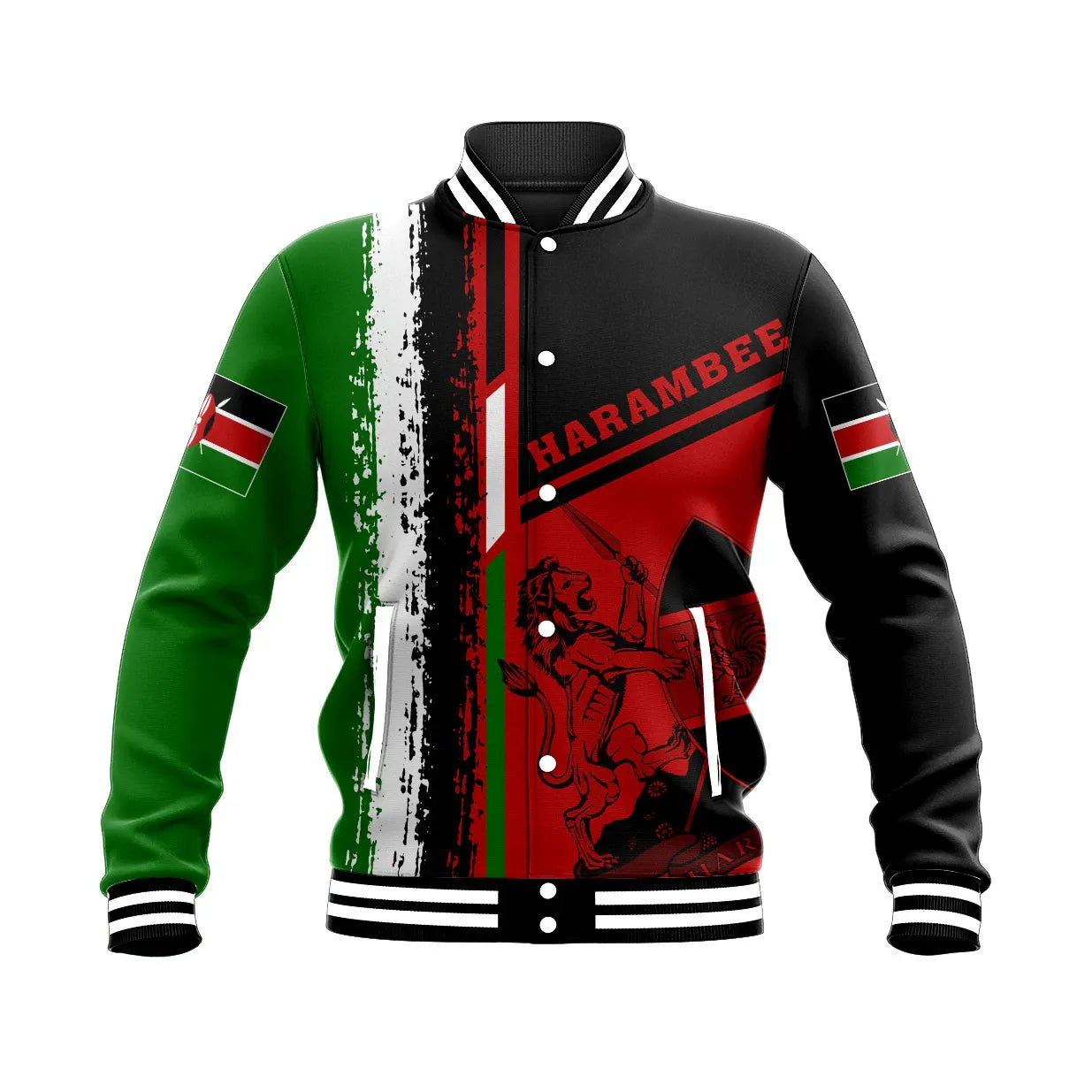 Africa Jacket - Kenya Harambee Baseball Jacket9