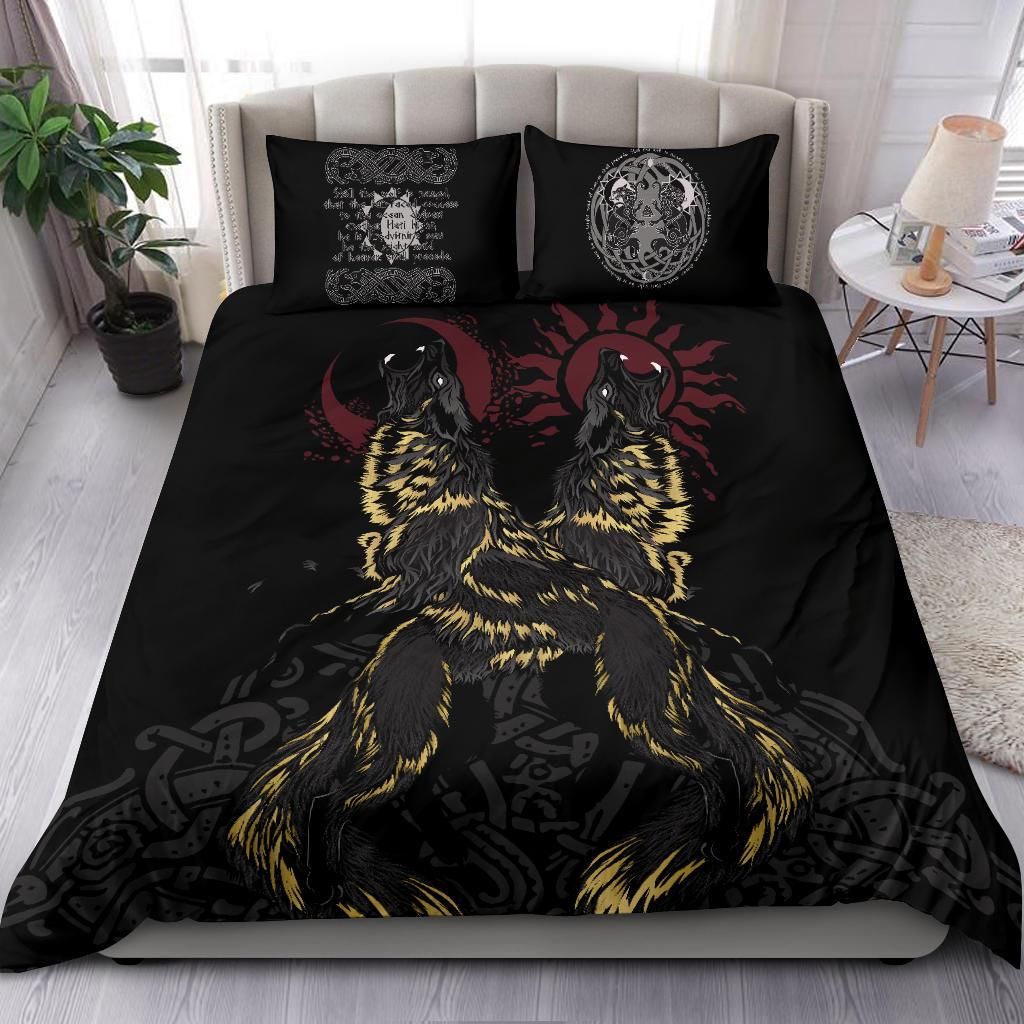 Vikings The Wolves Skoll and Hati Bedding Set