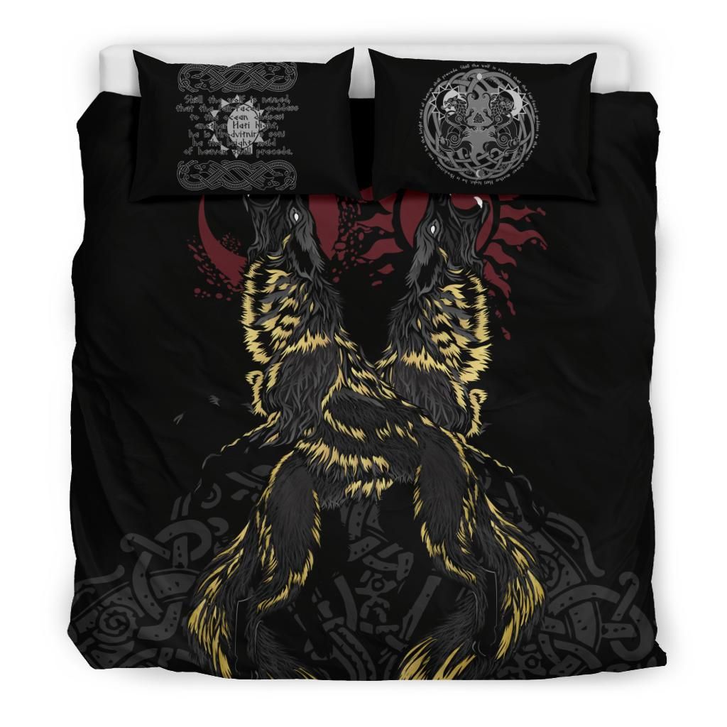 Vikings The Wolves Skoll and Hati Bedding Set