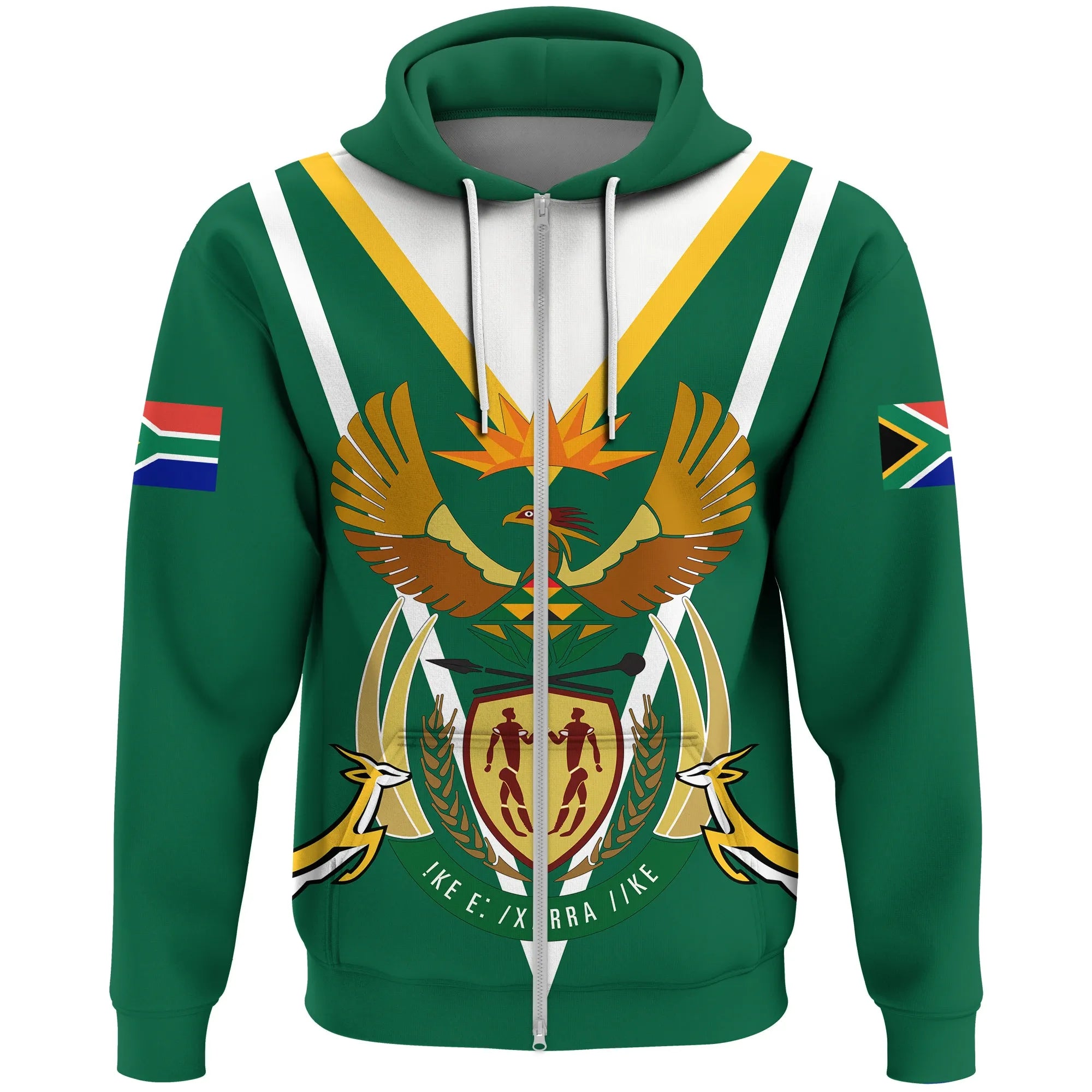 South Africa Zip Hoodie - Coat Of Arms Zip Hoodie