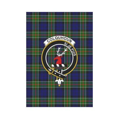 Colquhoun Modern Tartan Flag Clan Badge