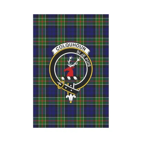 Colquhoun Modern Tartan Flag Clan Badge