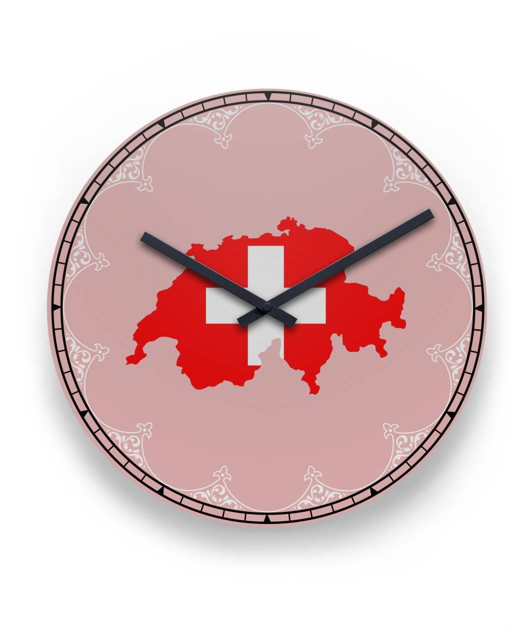 Switzerland Wall Clock Switzerland Map