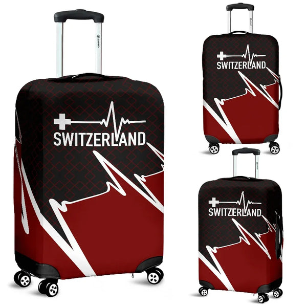 Switzerland Luggage Cover Switzerland In My Heartbeat