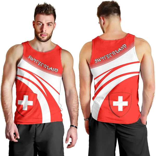 Switzerland Coat Of Arms Tank Top Cricket