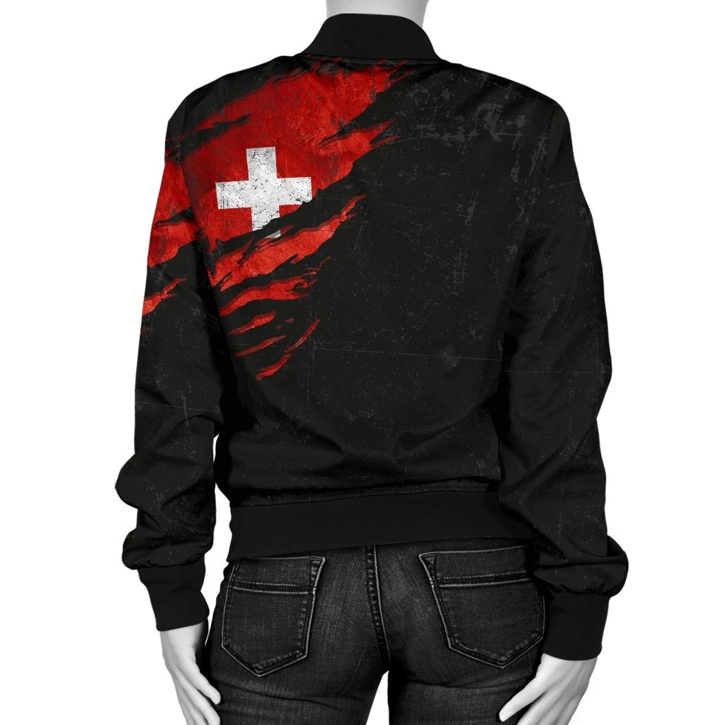 Switzerland In Me Wobomber Jacket Special Grunge Style