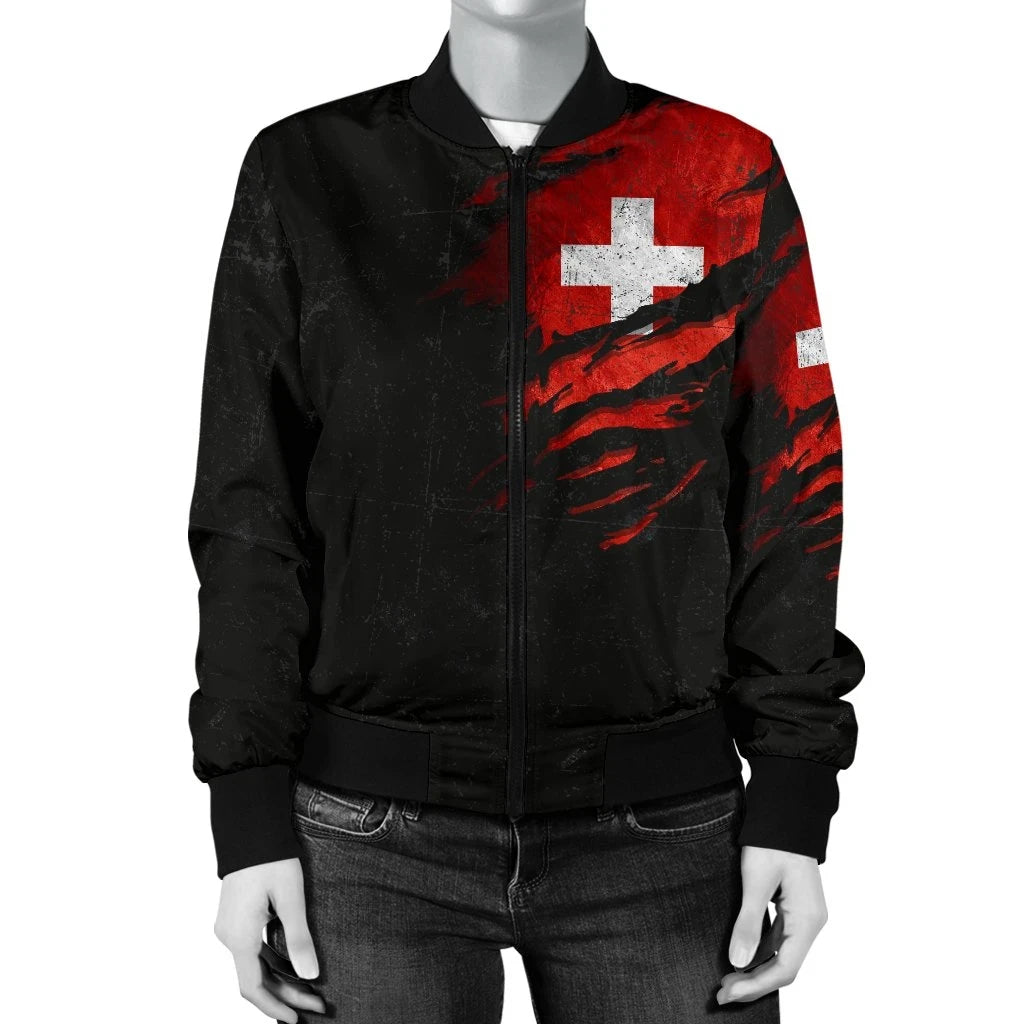 Switzerland In Me Wobomber Jacket Special Grunge Style