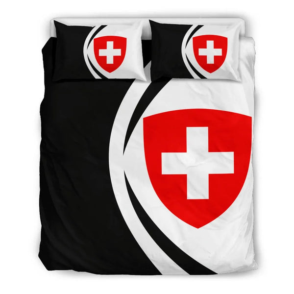 Switzerland Coat Of Arms Bedding Set Circle Style 02