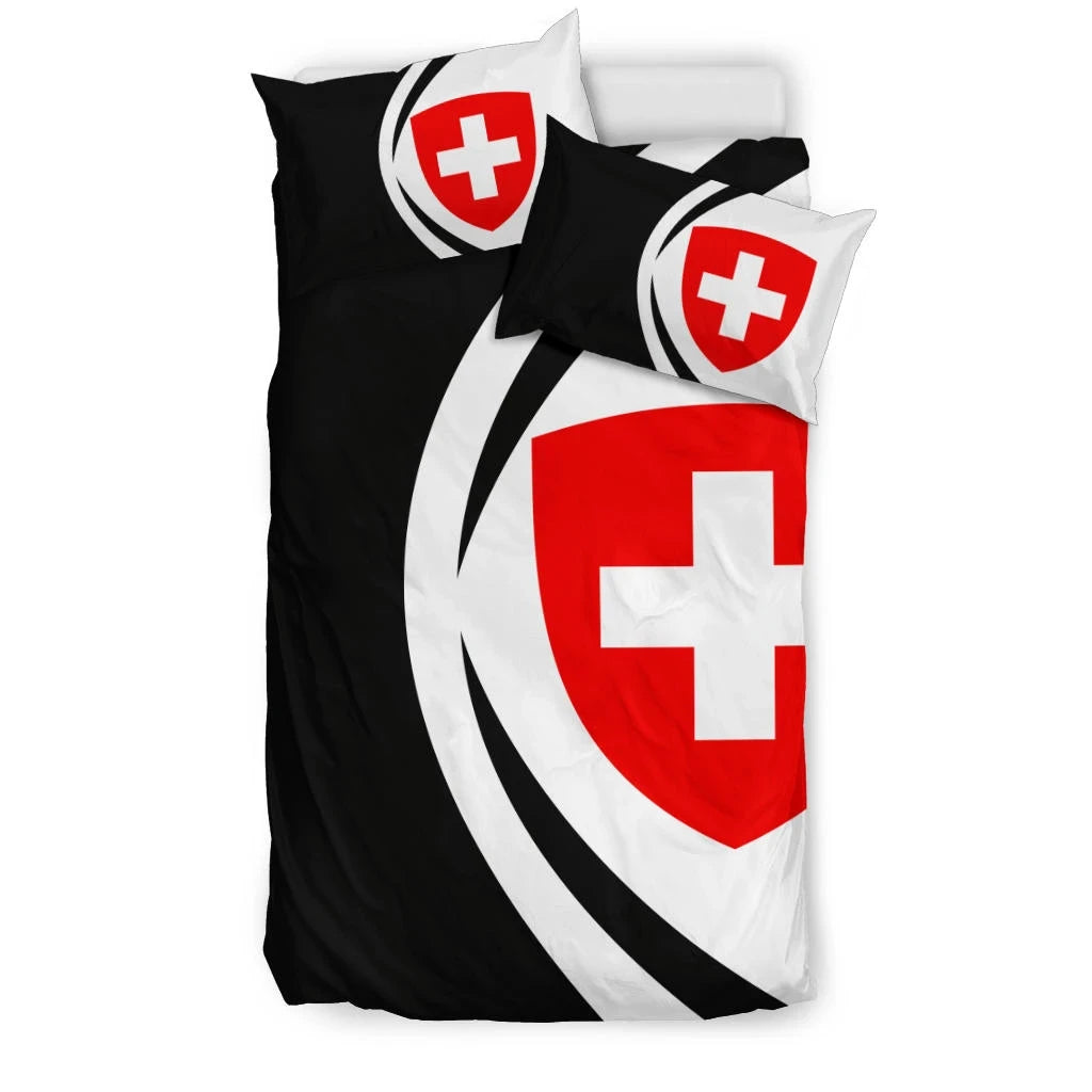 Switzerland Coat Of Arms Bedding Set Circle Style 02