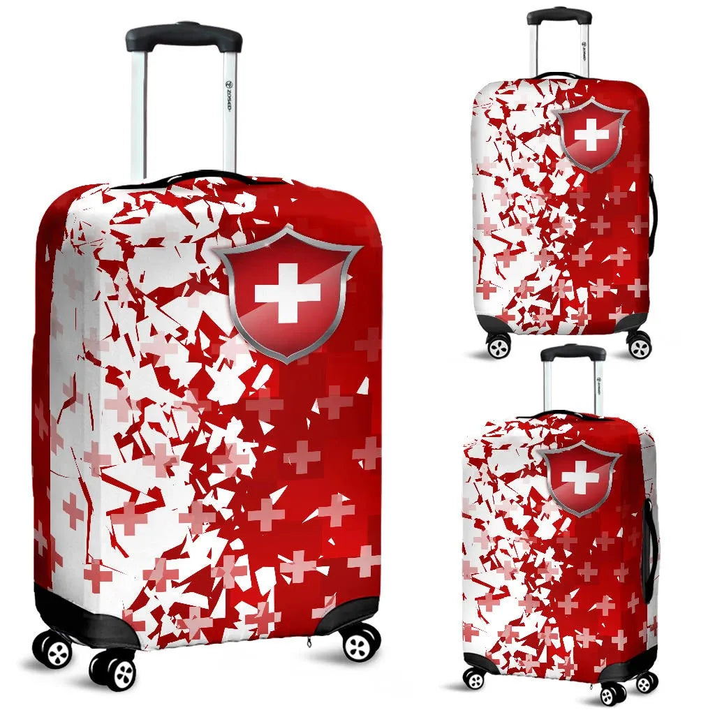 Switzerland Luggage Cover Swiss Shield