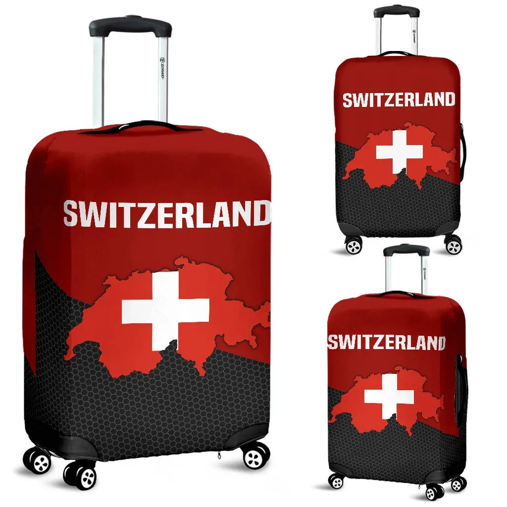 Switzerland Map Special Luggage Covers