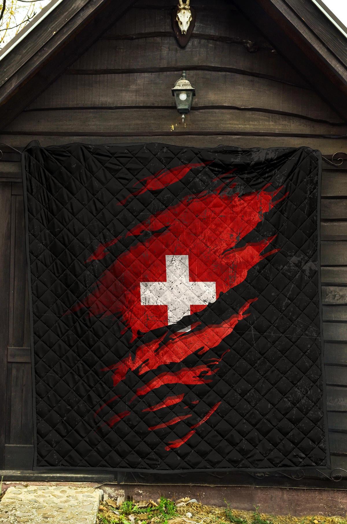 Switzerland In Me Quilt Special Grunge Style