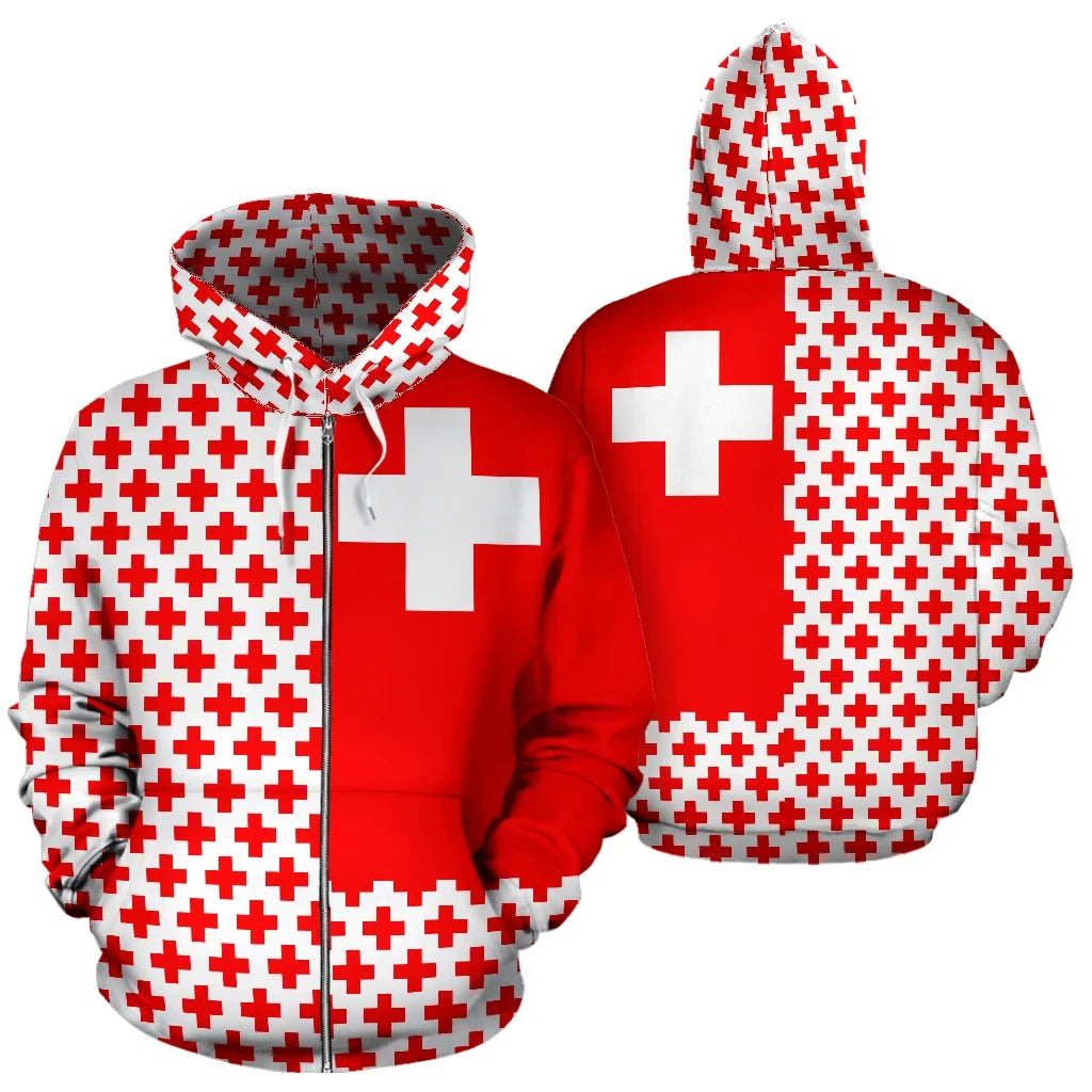 Switzerland Hoodie Half Style