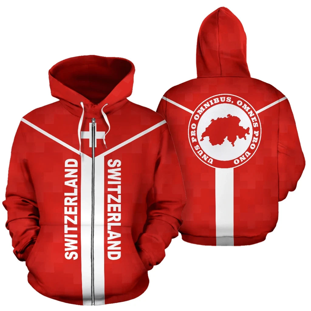 Switzerland Rising Zip Hoodie