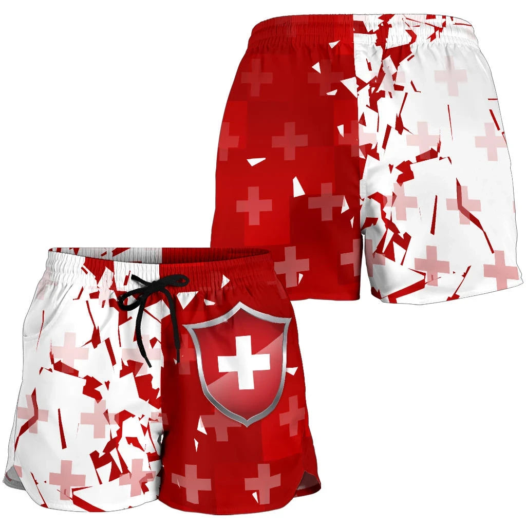 Switzerland Women Shorts Swiss Shield