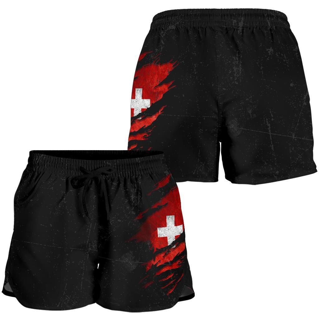 Switzerland In Me Women Shorts Special Grunge Style