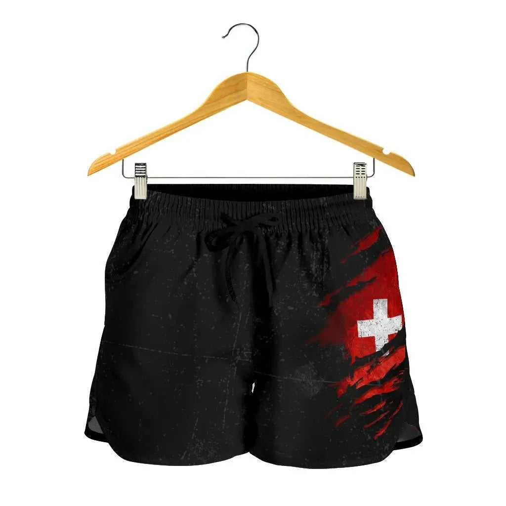 Switzerland In Me Women Shorts Special Grunge Style