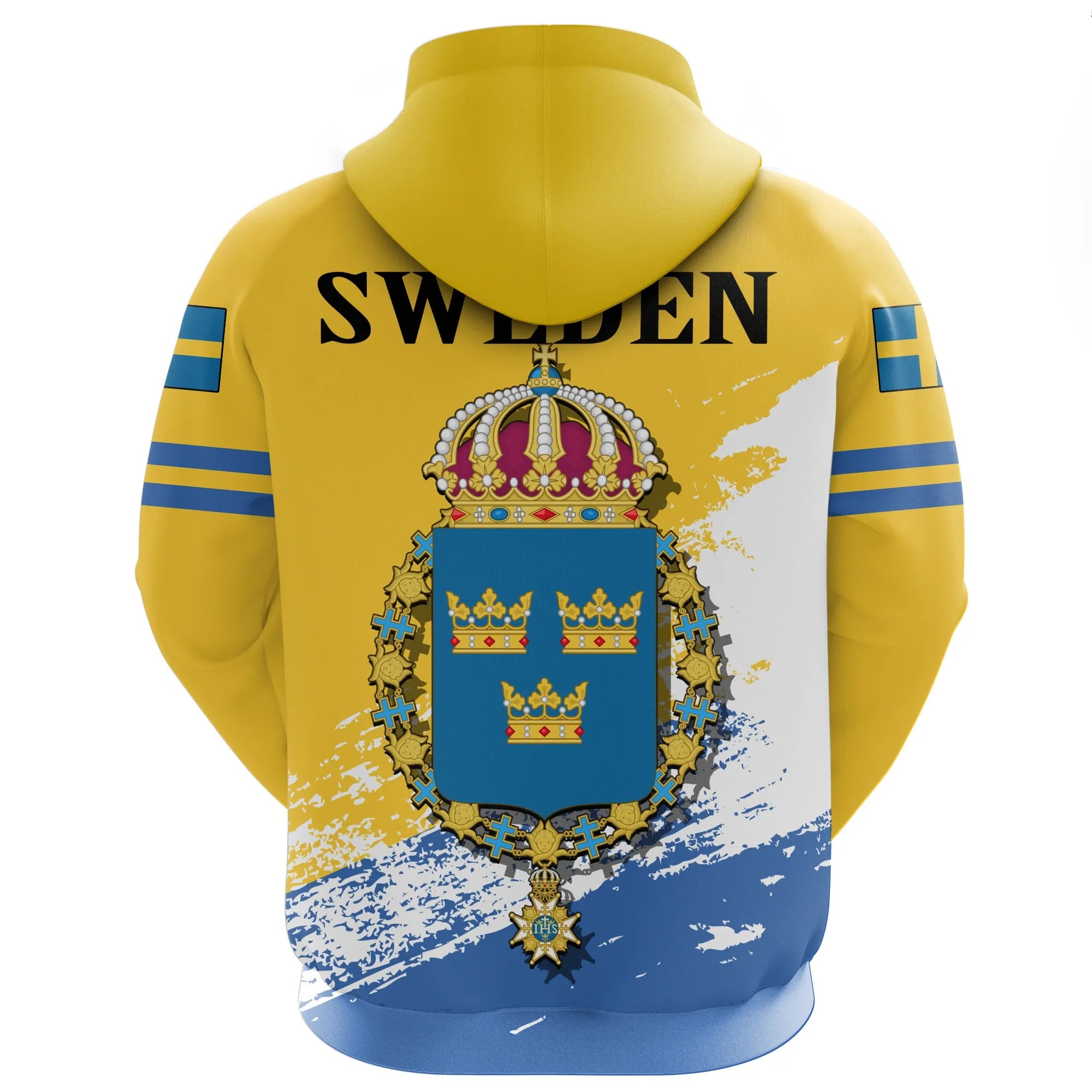 Sweden Hockey Zip Hoodie Hockey Three Crowns