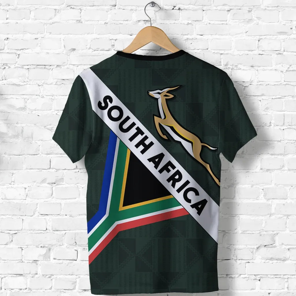 South Africa T Shirt - Springbok T-Shirt Miss Universe Style