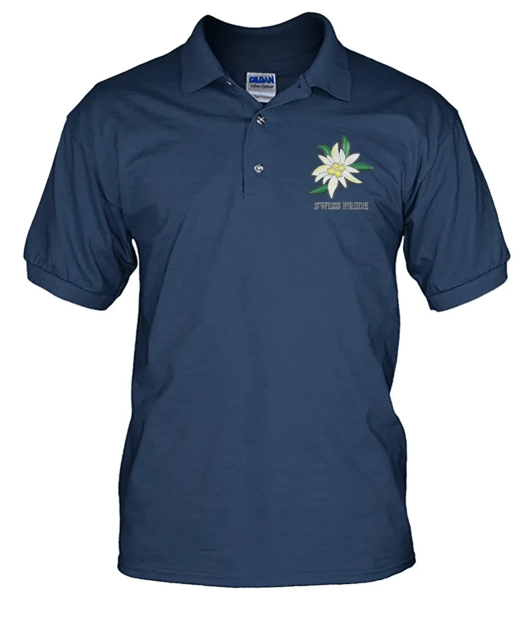 Switzerland Edelweiss Flower Polo T Shirt