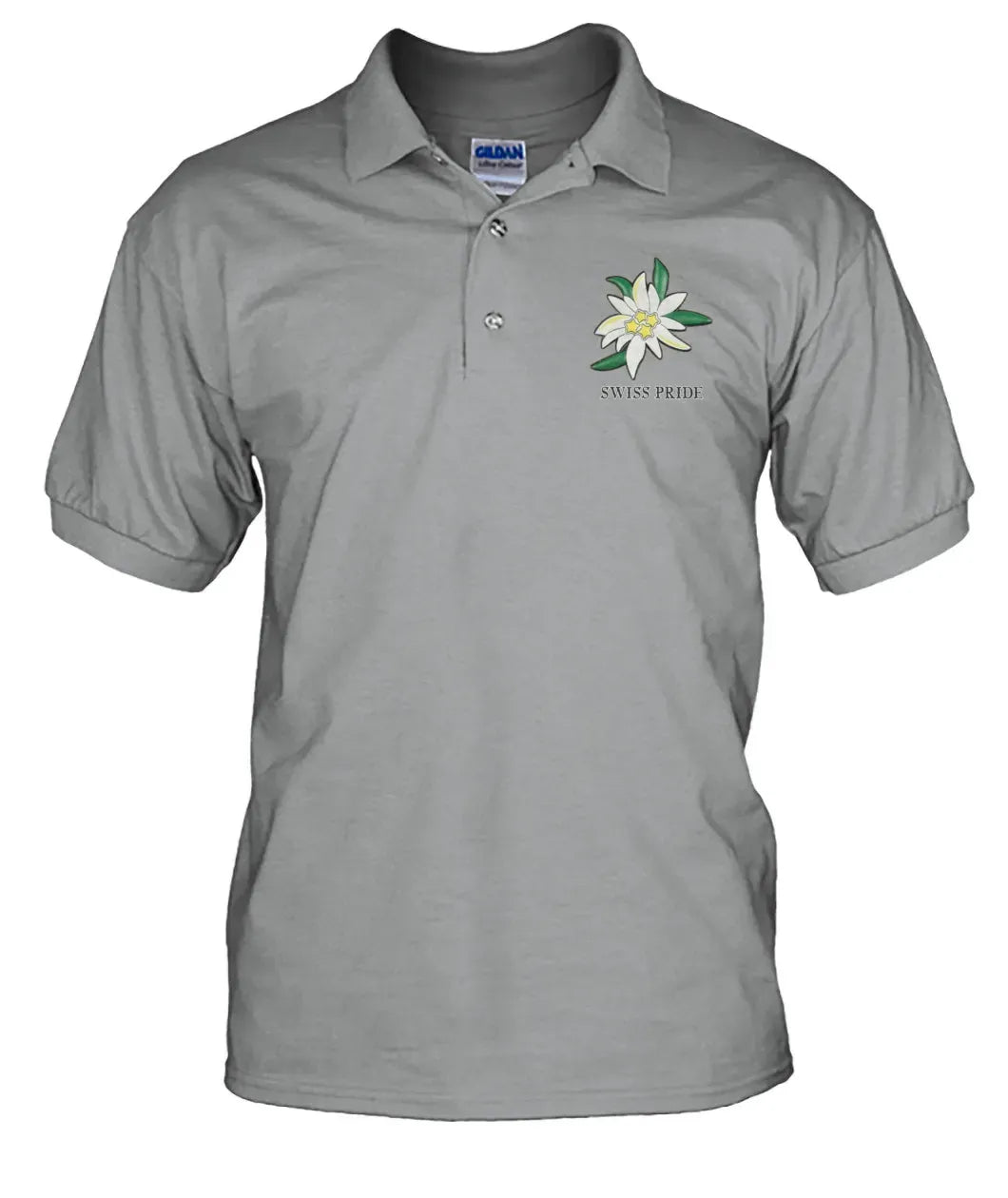 Switzerland Edelweiss Flower Polo T Shirt