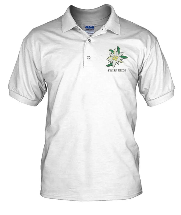 Switzerland Edelweiss Flower Polo T Shirt