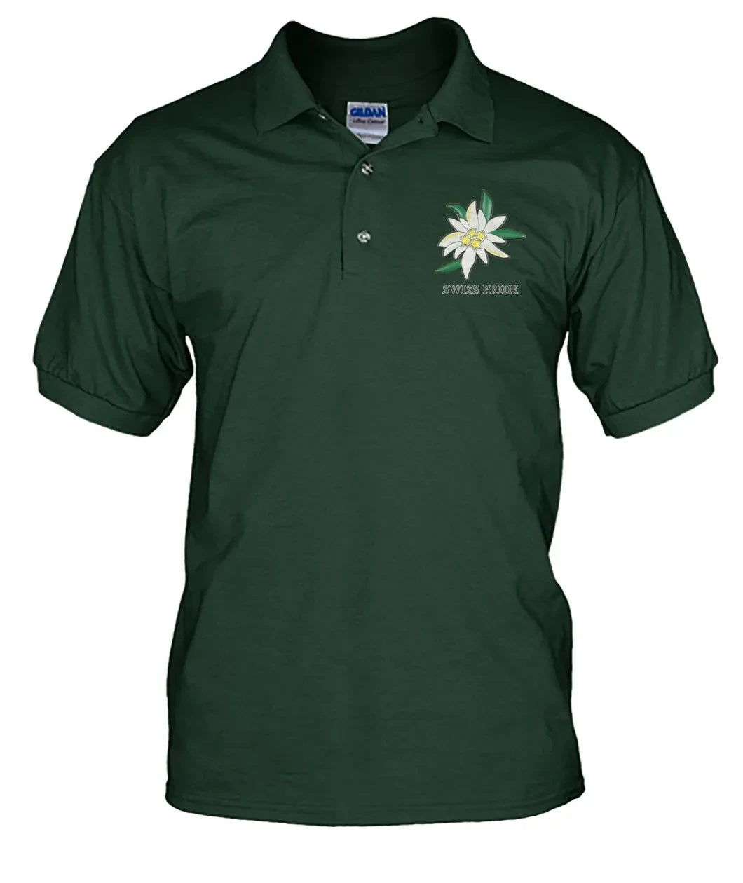 Switzerland Edelweiss Flower Polo T Shirt