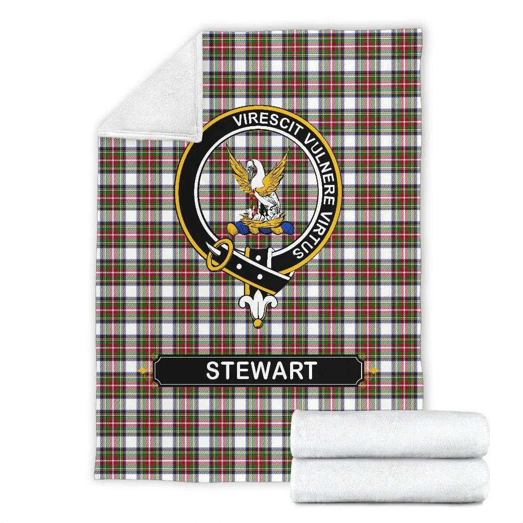 Stewart (High Stewards) Crest Tartan Clan Blanket