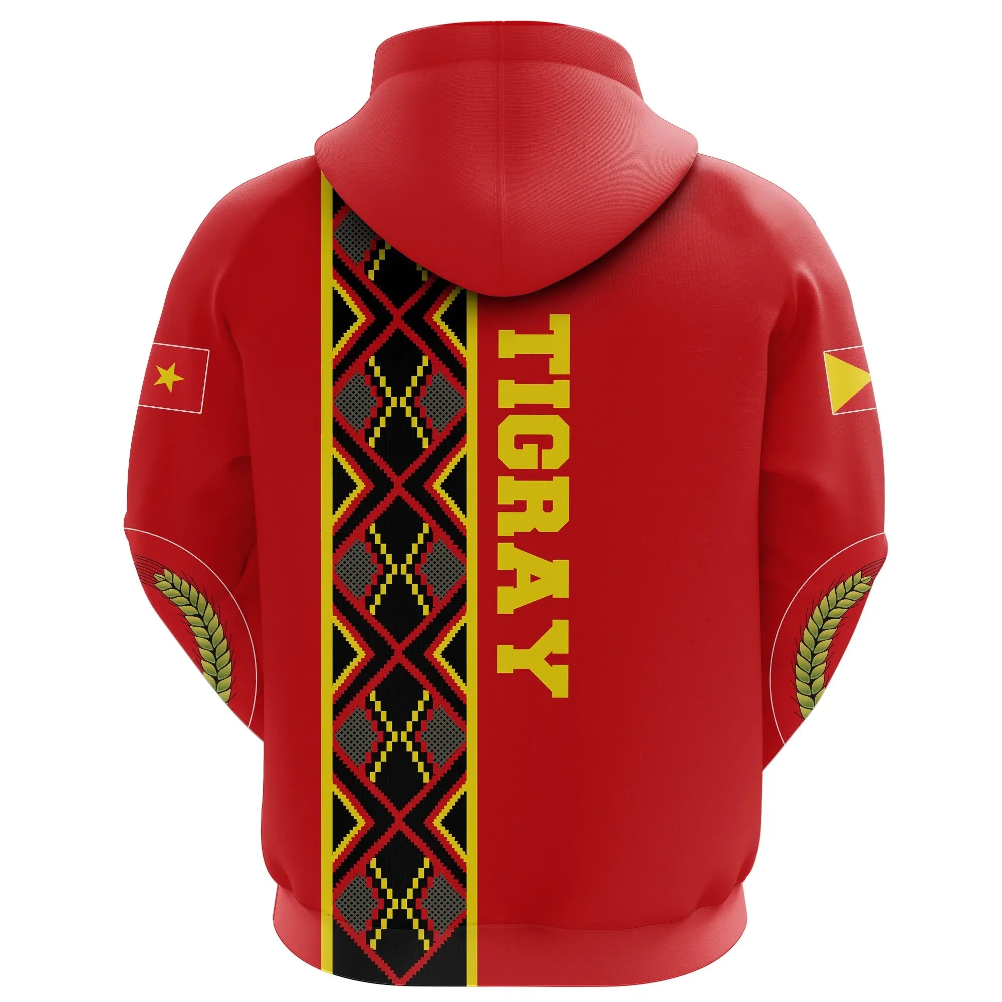 Tigray Maps Africa Pattern Red Pullover