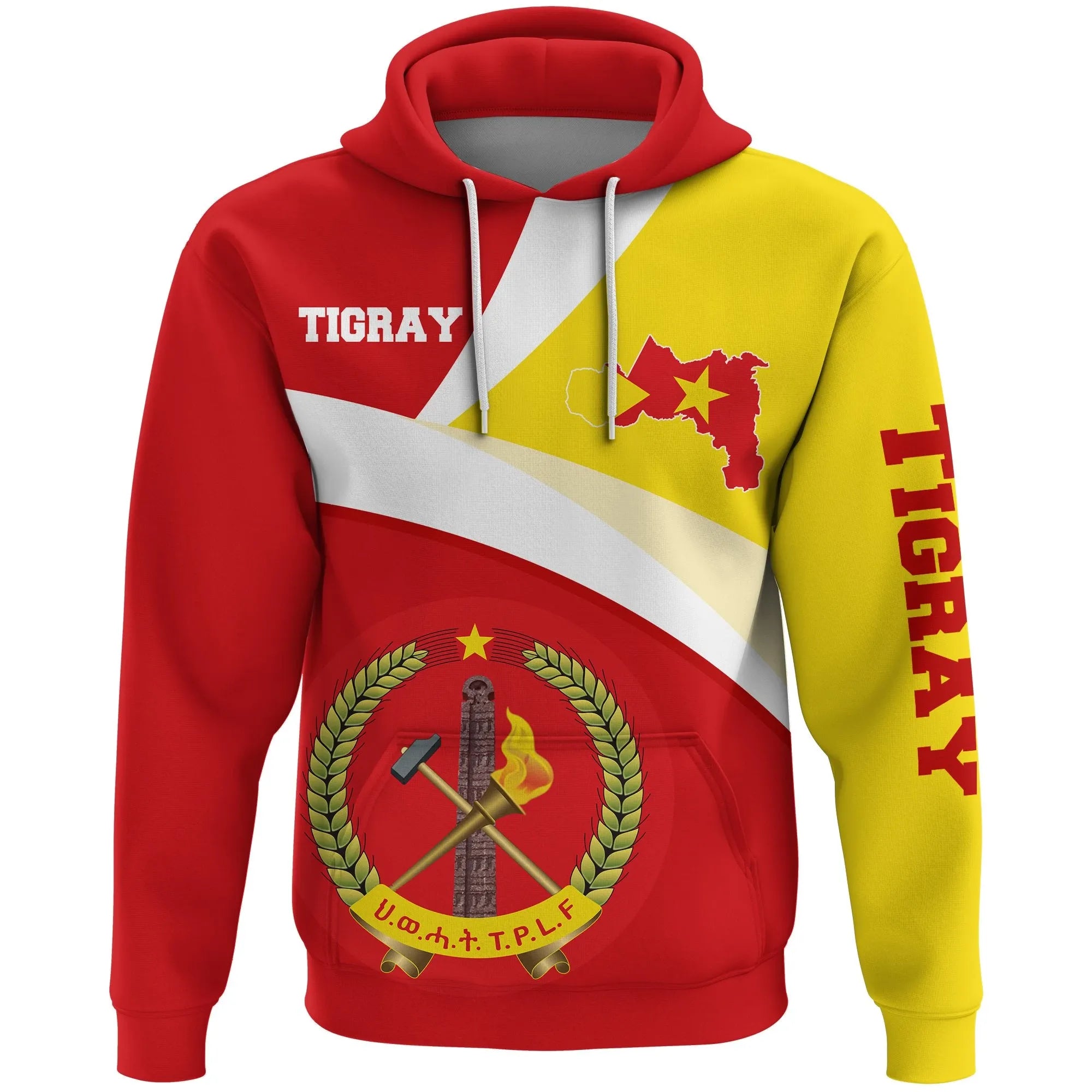 Tigray Flag Maps Red Pullover