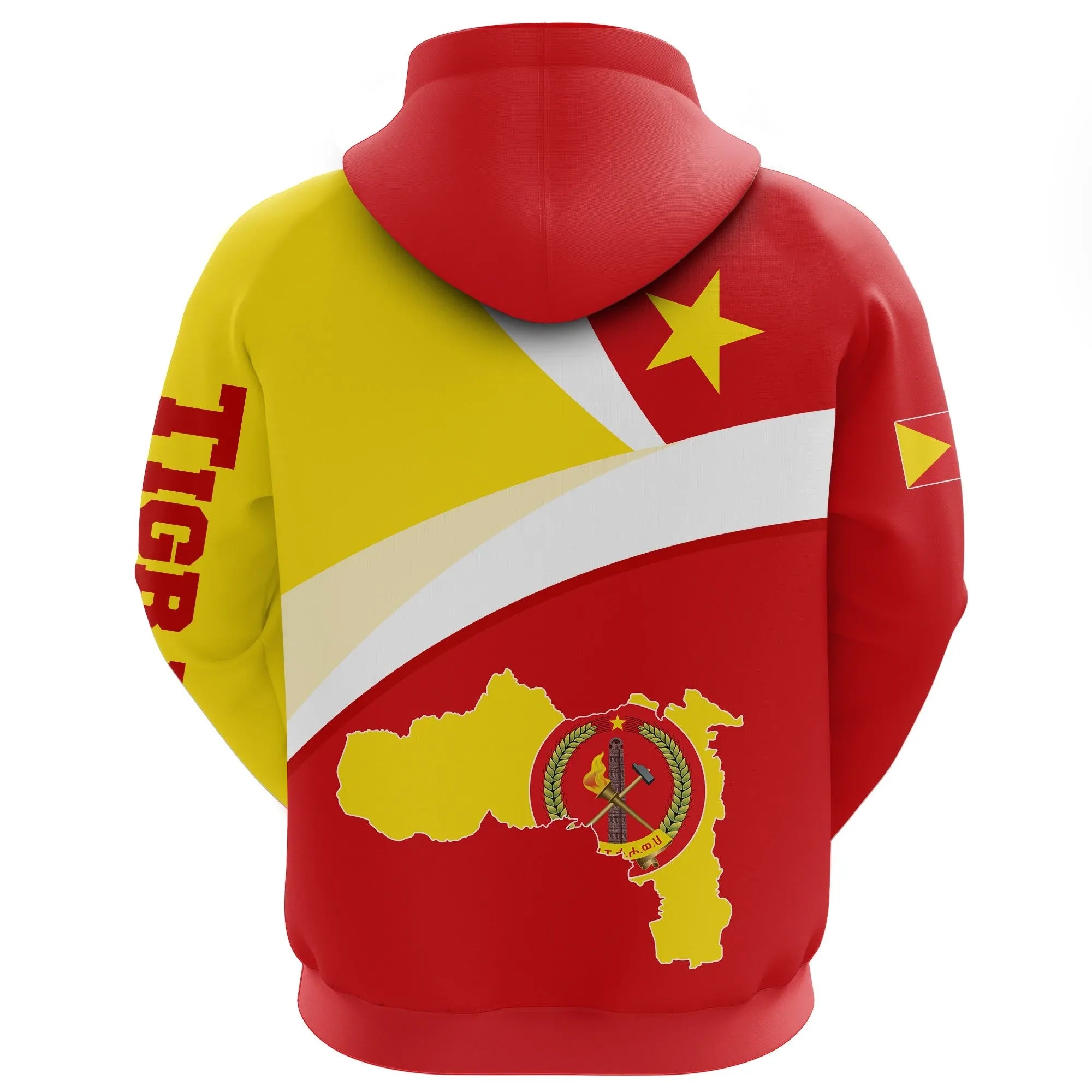 Personalized Tigray Flag Maps Red Pullover