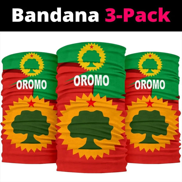 Africa Zone Bandana Multi-Functional - Oromo Flag Bandana 3-Pack