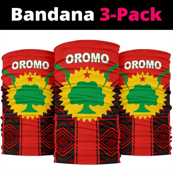 Africa Zone Bandana Multi-Functional - Oromo New Style Bandana 3-Pack