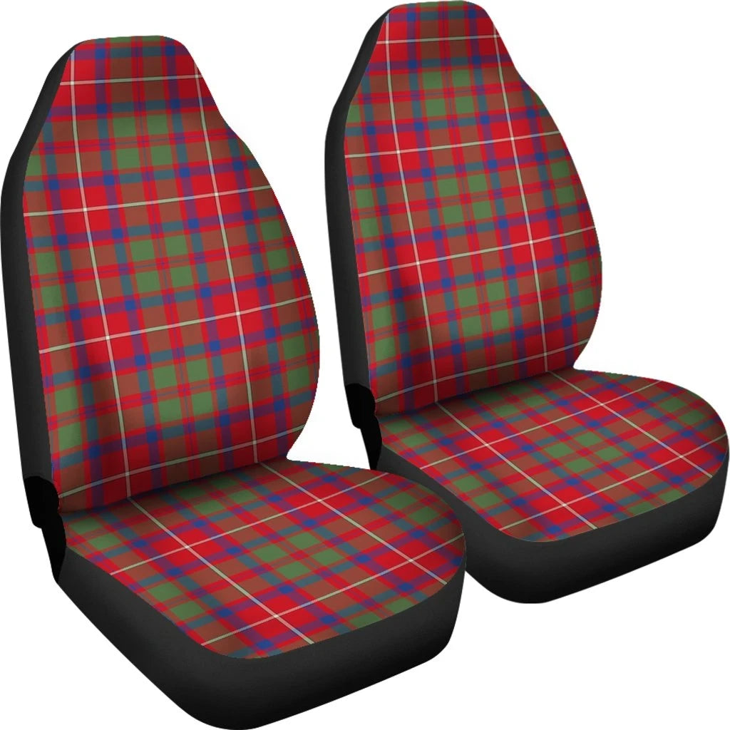 Shaw Red Modern Tartan Plaid Car Seat Cover