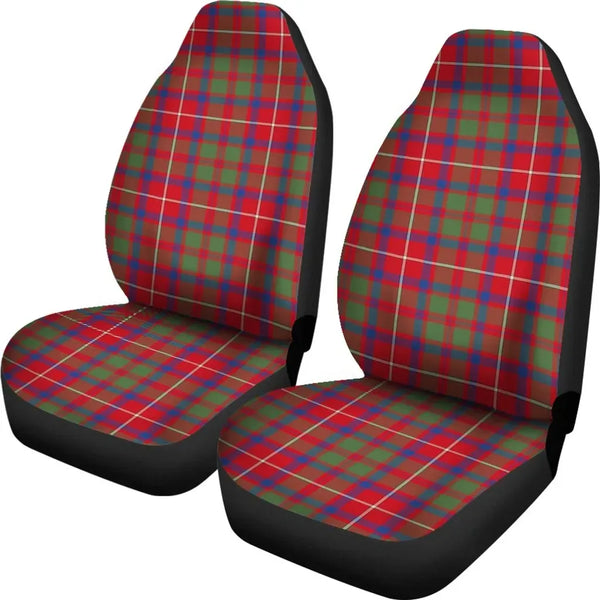 Shaw Red Modern Tartan Plaid Car Seat Cover