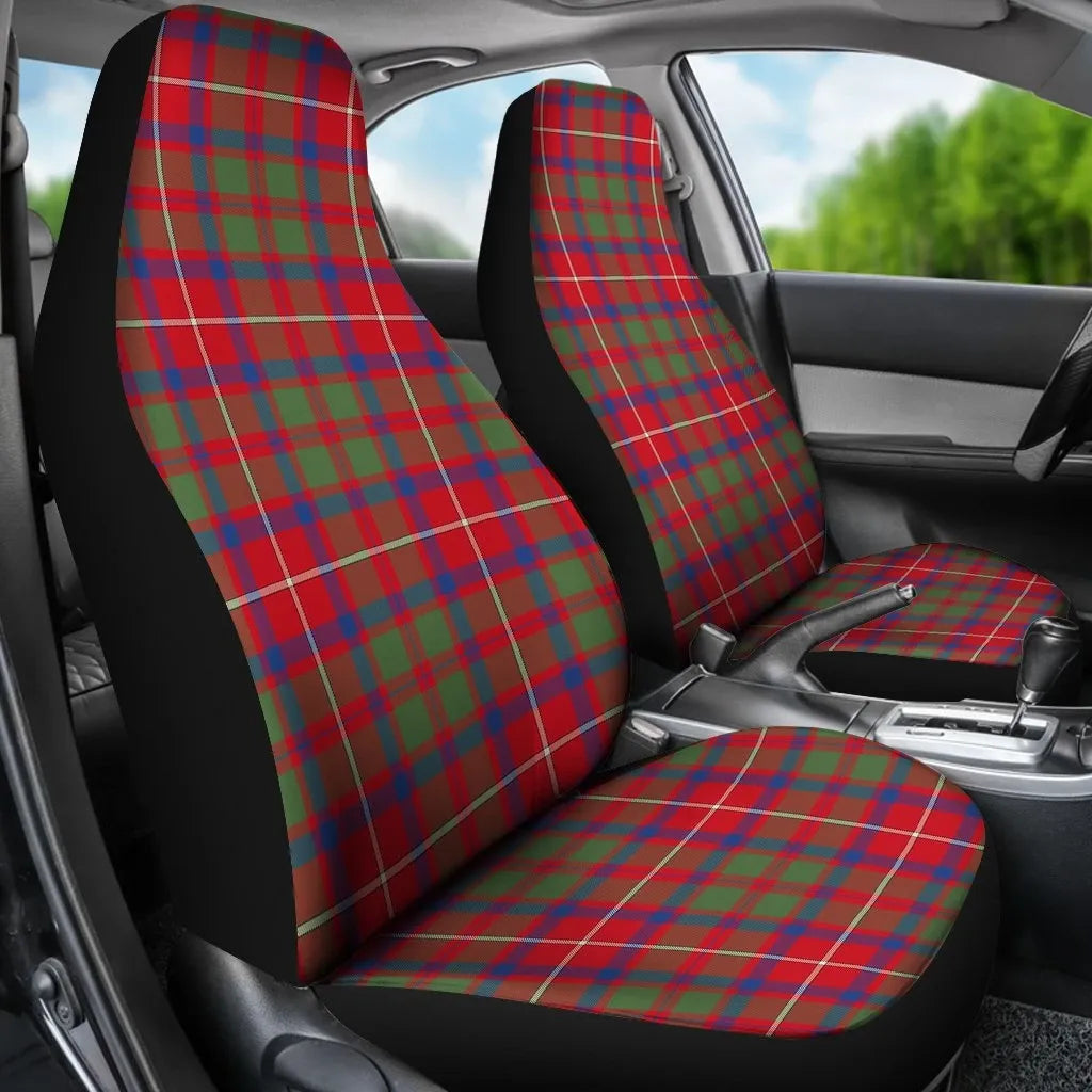 Shaw Red Modern Tartan Plaid Car Seat Cover