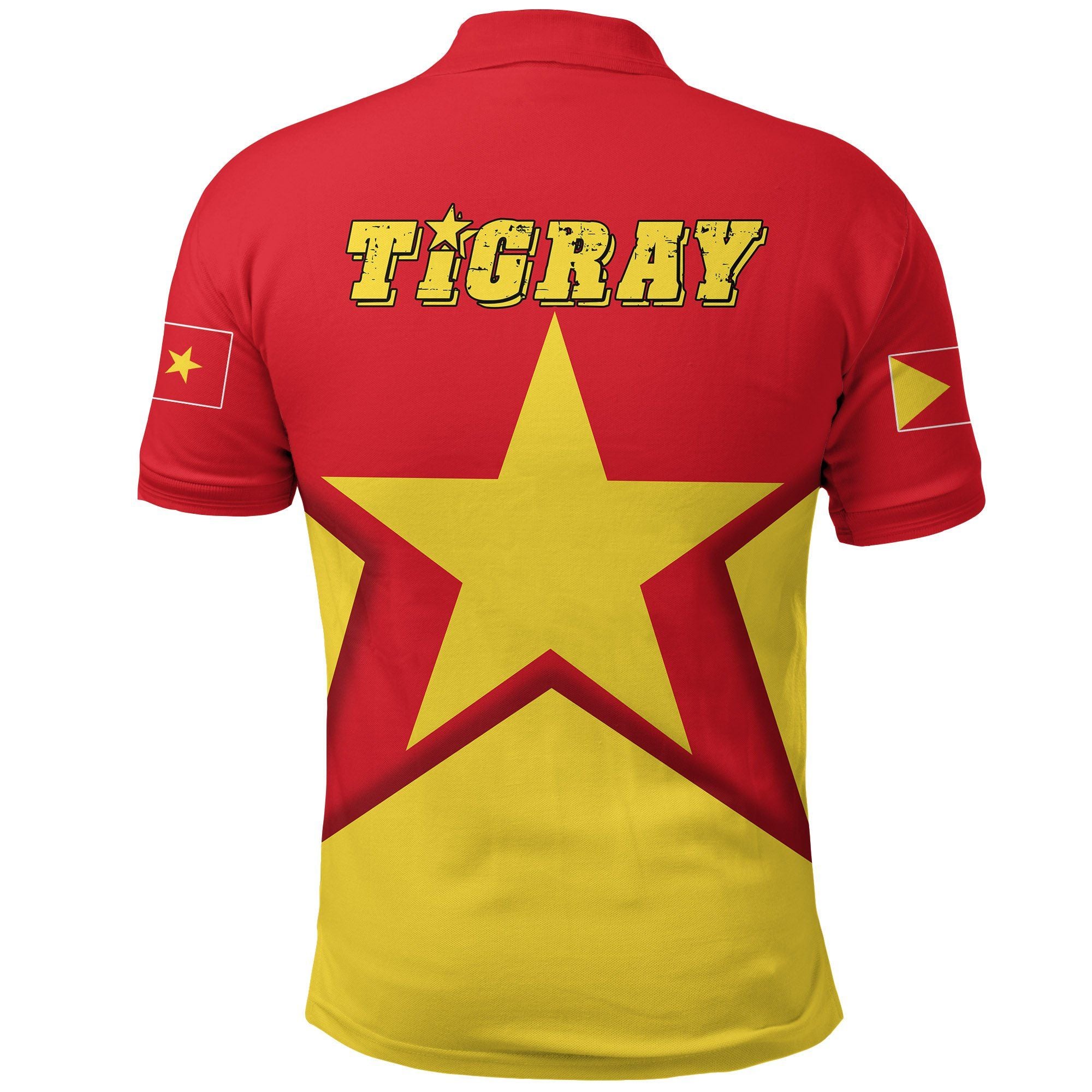 Tigray Flag Star Polo Shirt