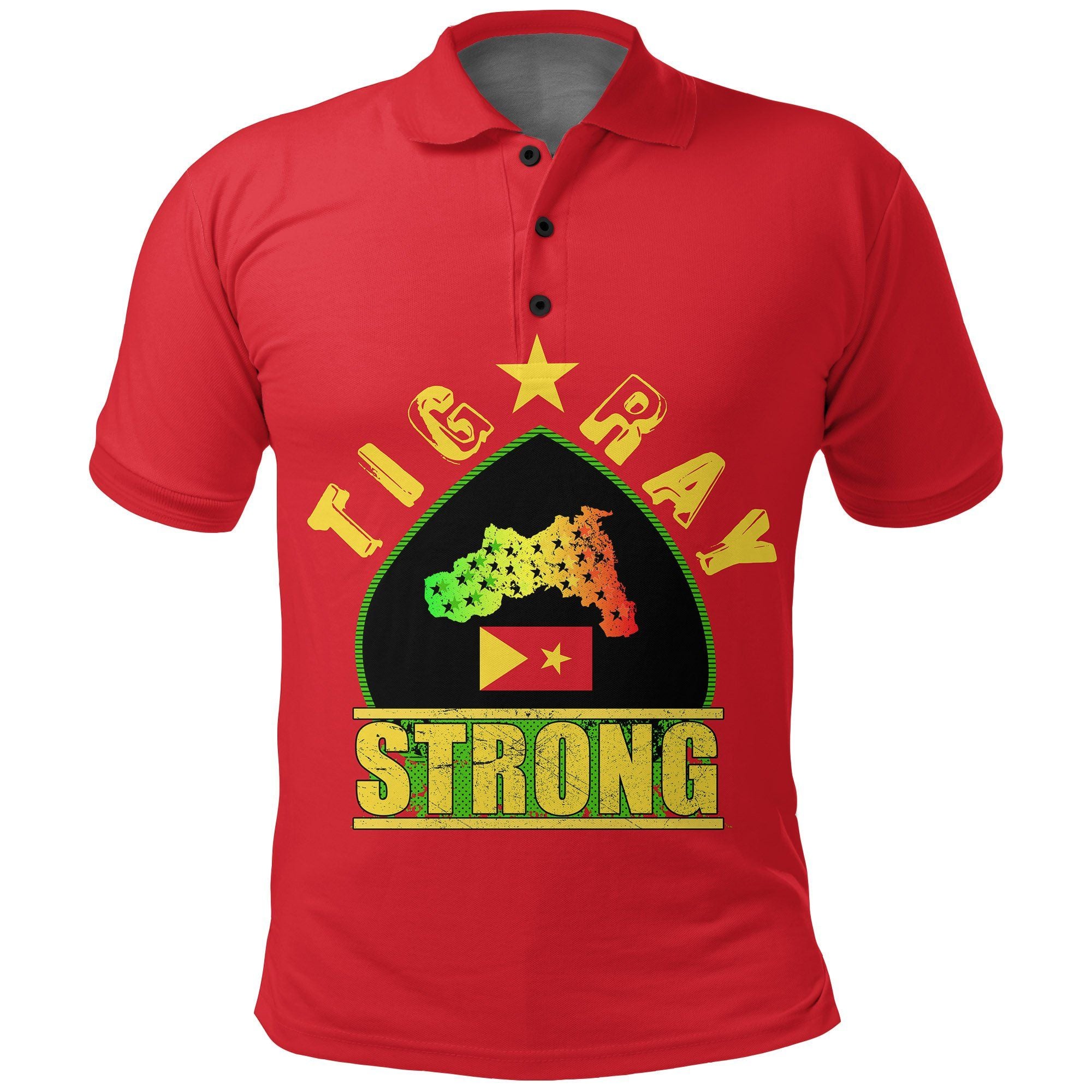 Tigray Strong (Red) Polo Shirt