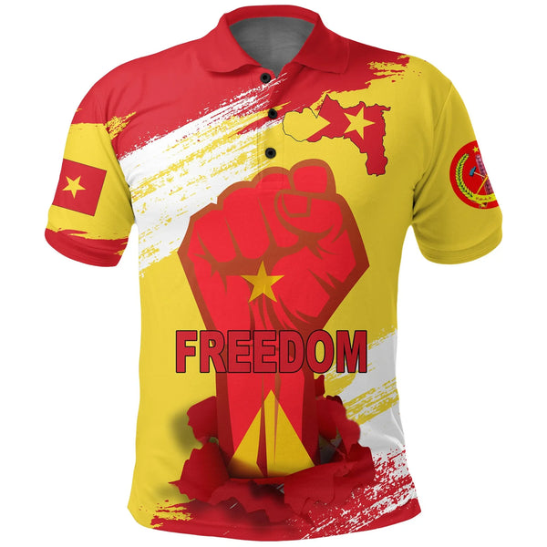 Freedom Tigray Flag And Map Polo Shirt